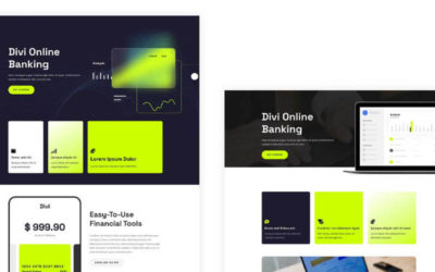 Online Banking Free Divi Layout Pack