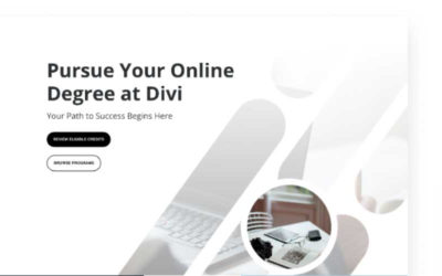 Online University Free Divi Layout Pack