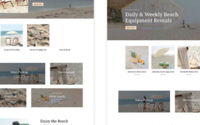 Beach Rentals Free Divi Layout Pack