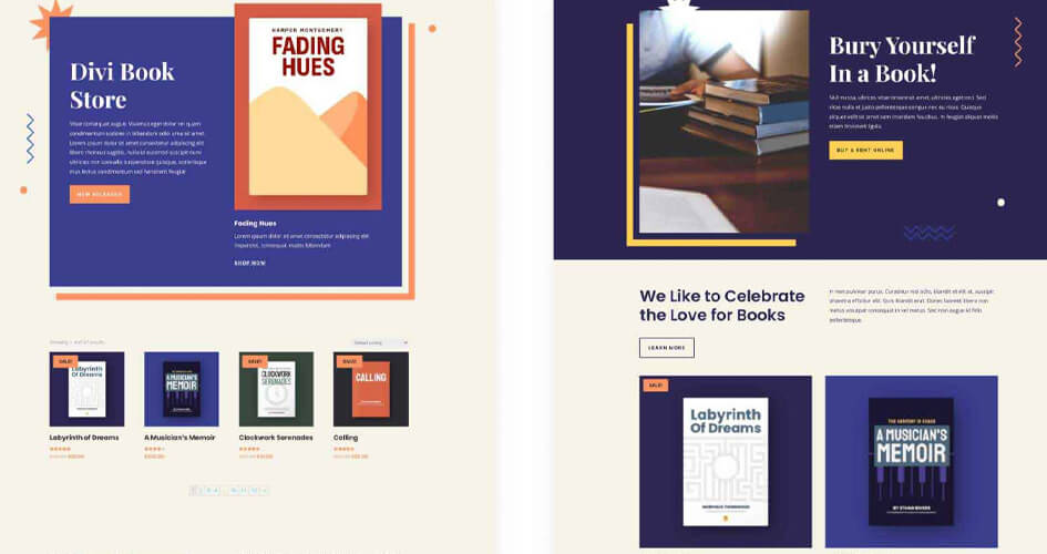 Book Store Free Divi Layout Pack