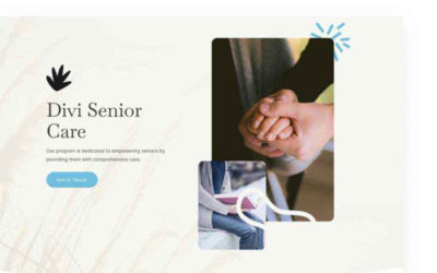 Senior Care Free Divi Layout Pack