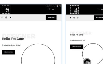 Free Divi Header & Footer Templates for Portfolio Layout Pack