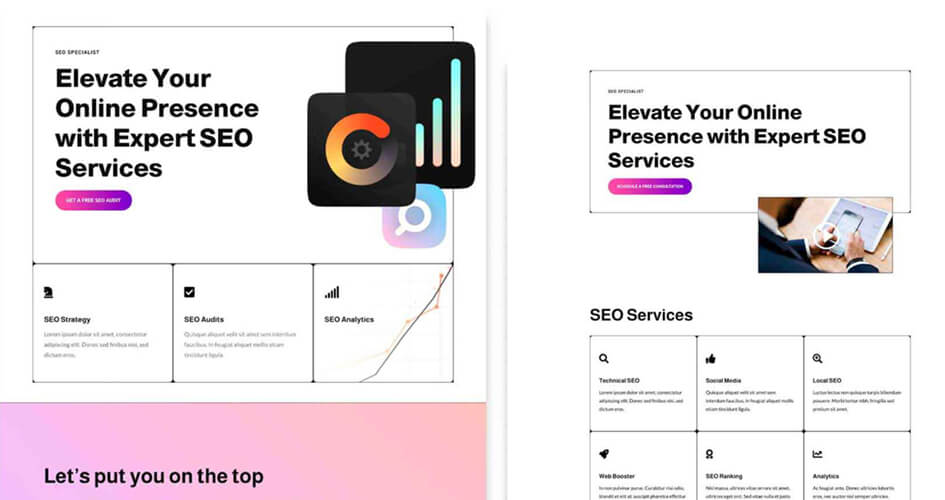 SEO Specialist Free Divi Layout Pack