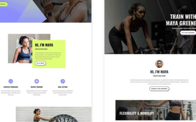 Fitness Trainer Free Divi Layout Pack