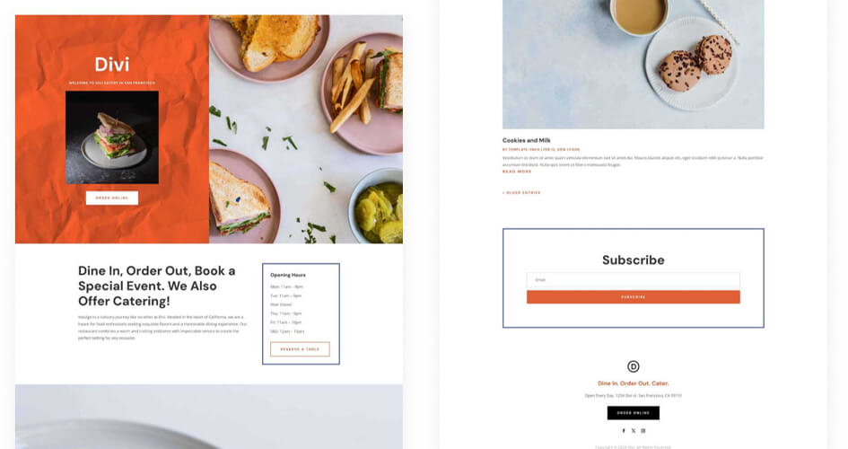 Eatery Free Divi Layout Pack
